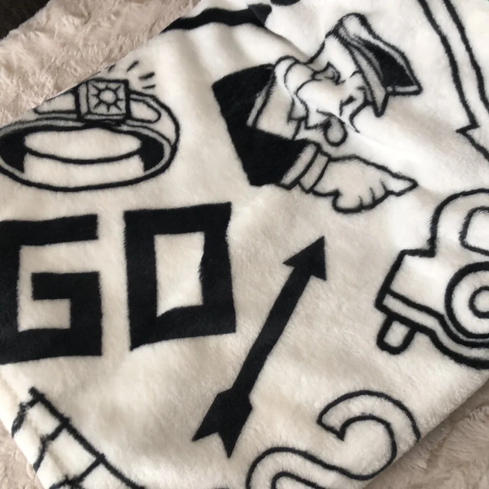 Hasbro Monopoly Plush Throw Blanket
